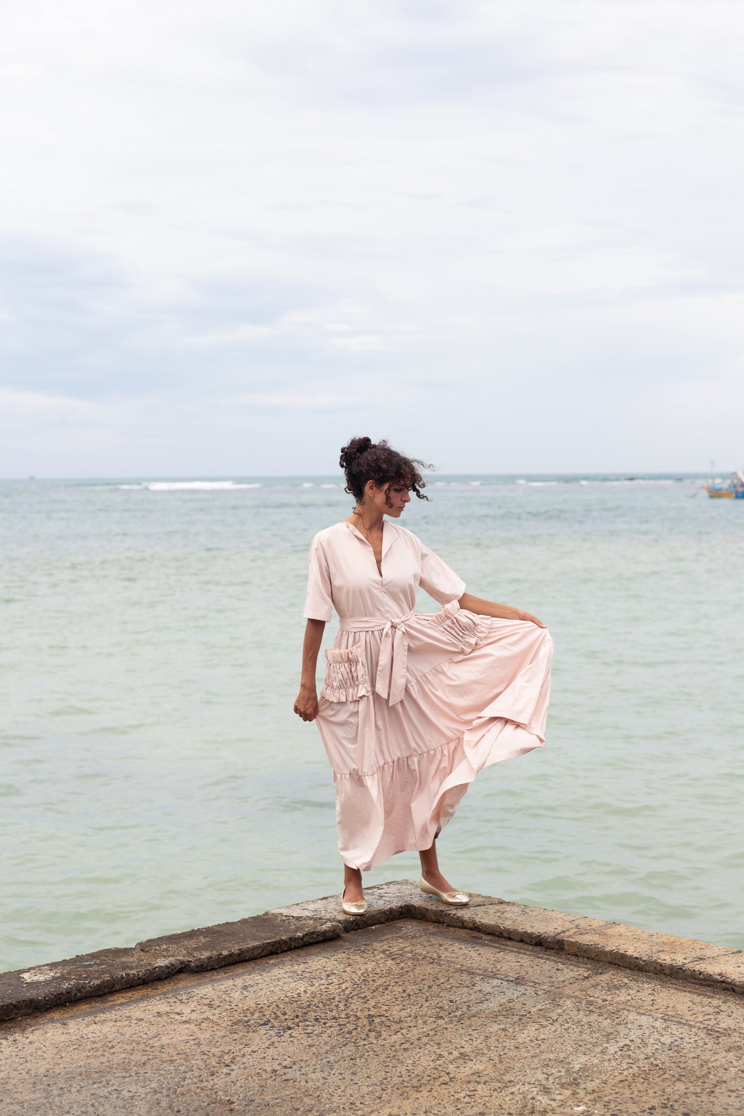 Nåd Hana Dusky Pink Dress