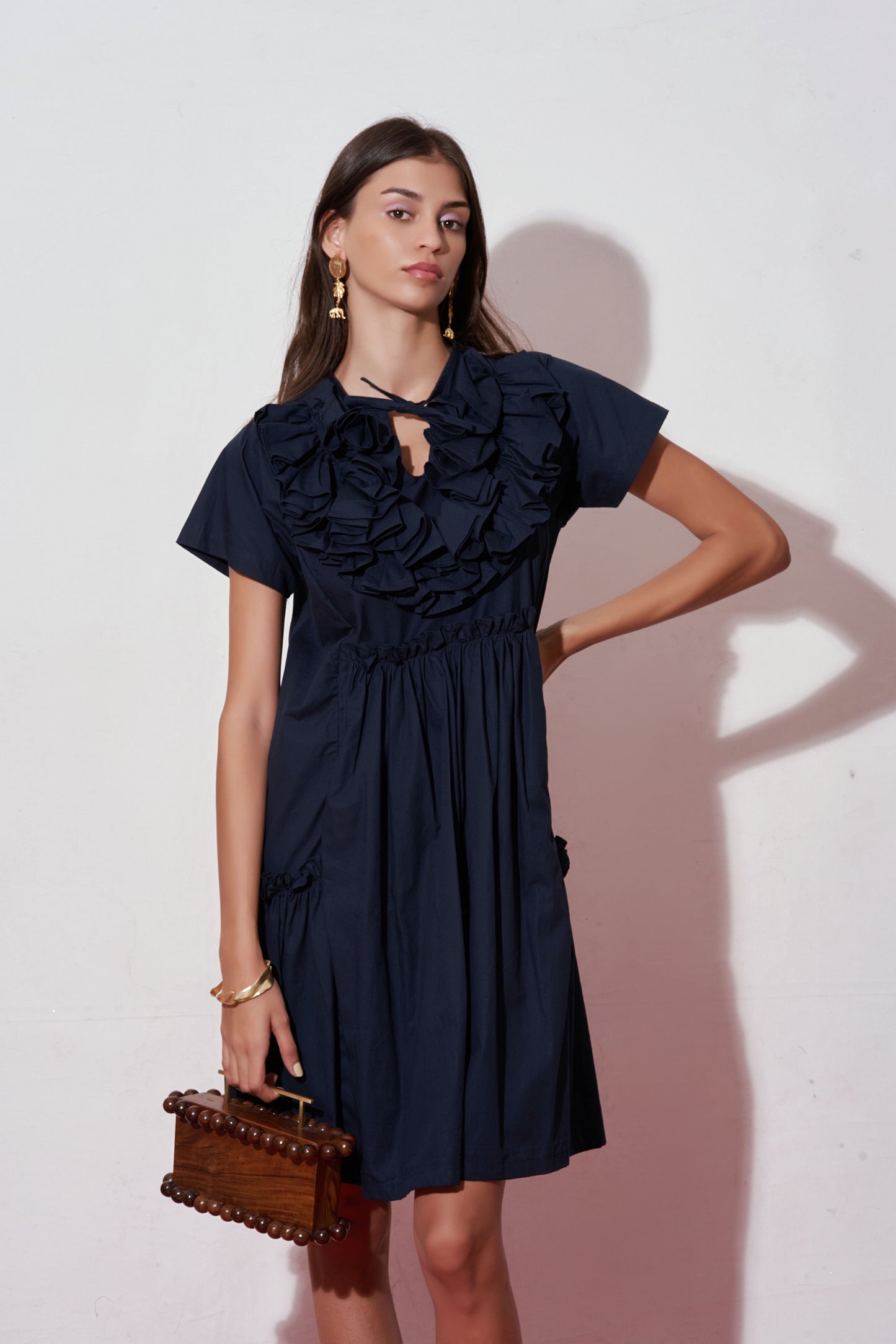 Nåd Eliza Navy Dress