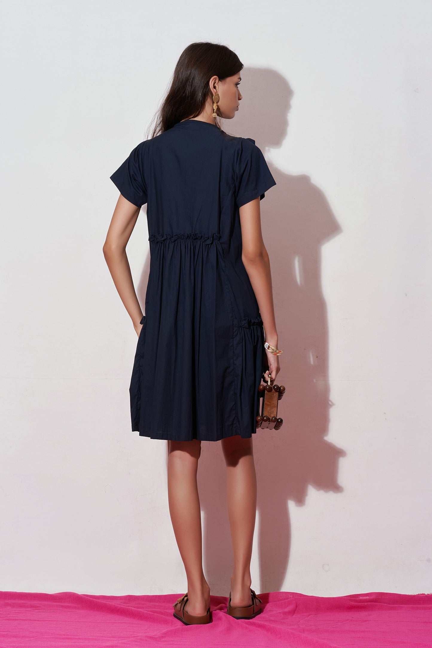 Nåd Eliza Navy Dress