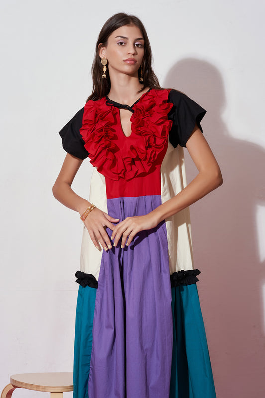 Nåd Eliza Colour Block Dress