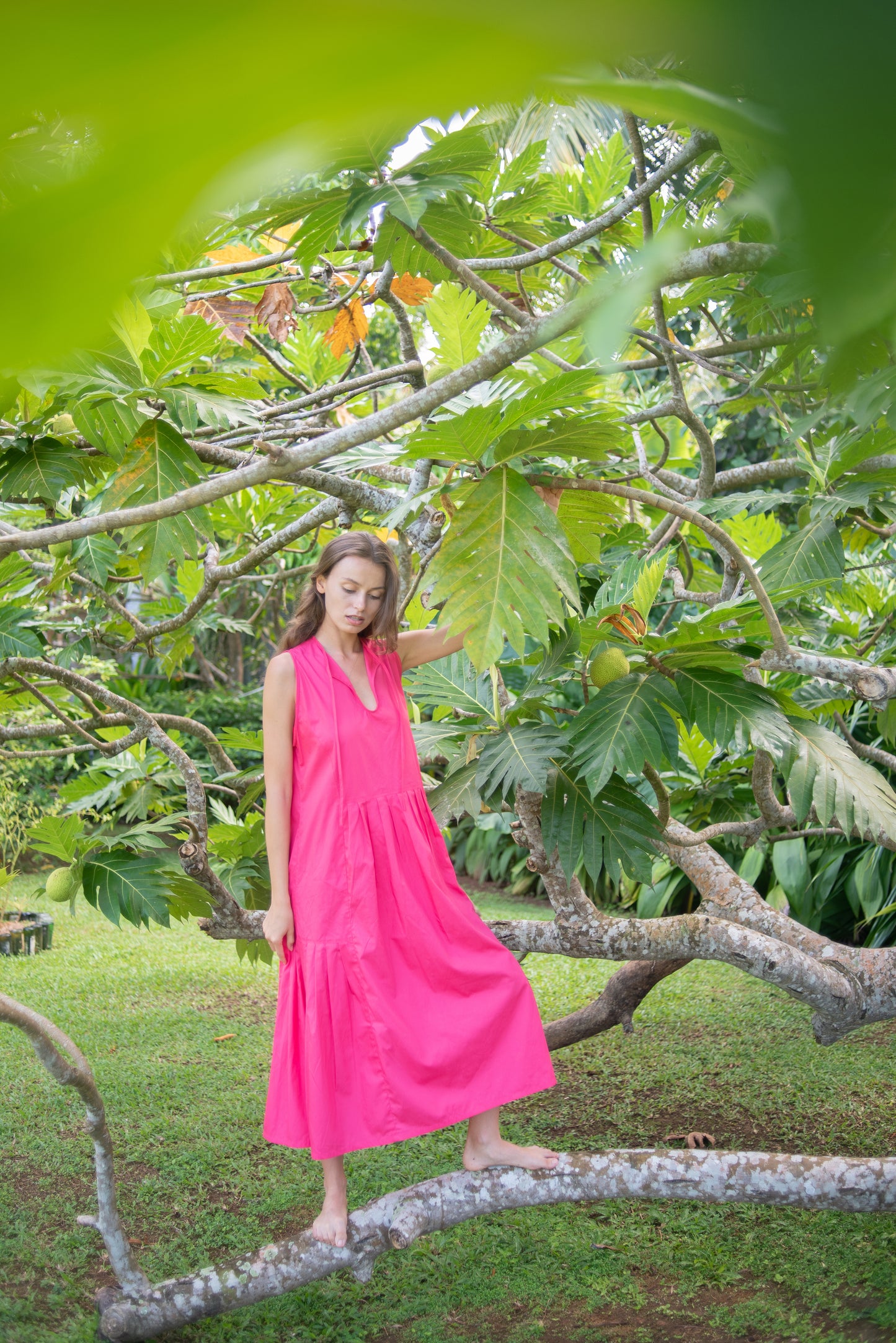 Nåd Mai Hot Pink Dress