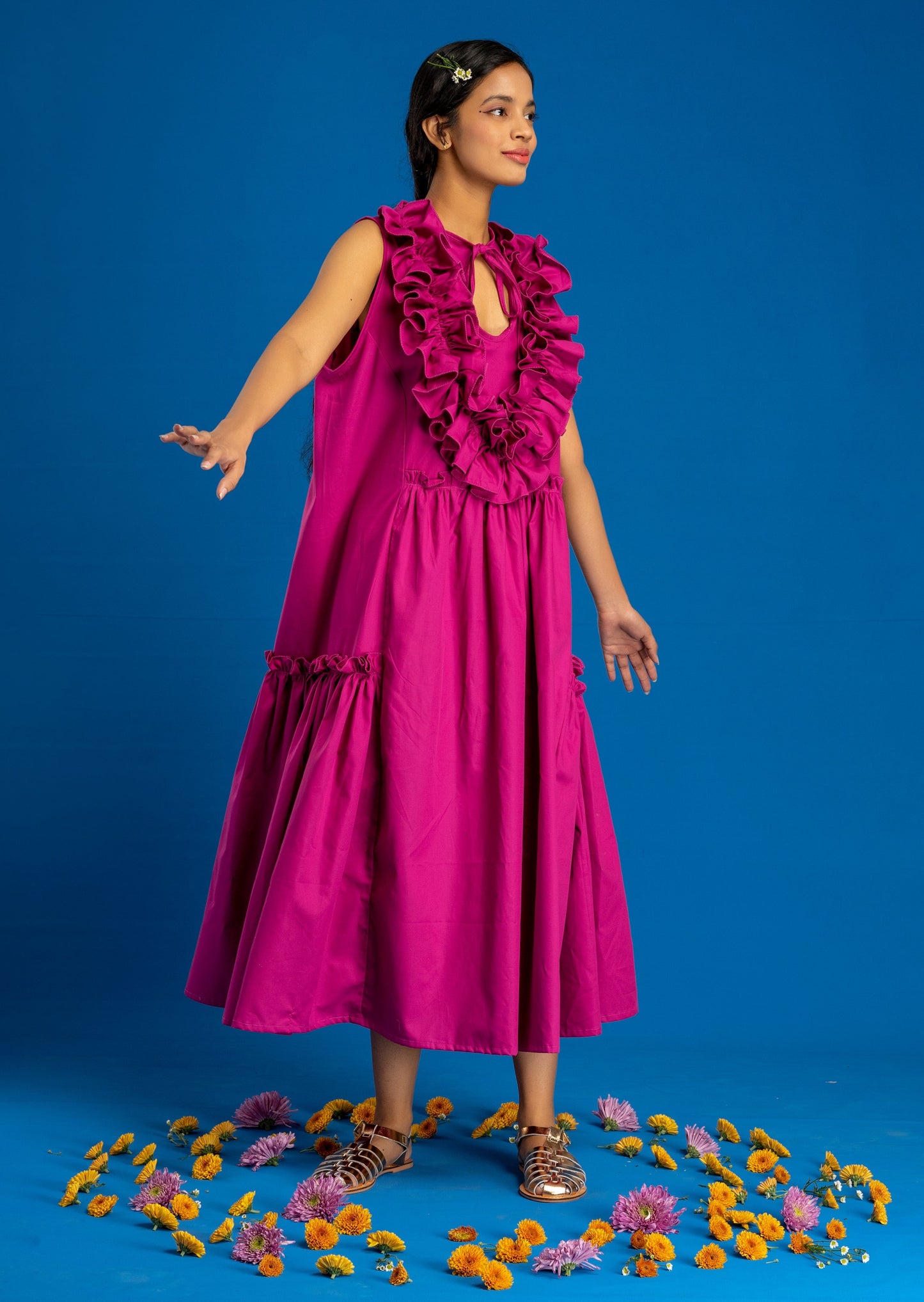 Nåd Eliza Fuchsia Dress