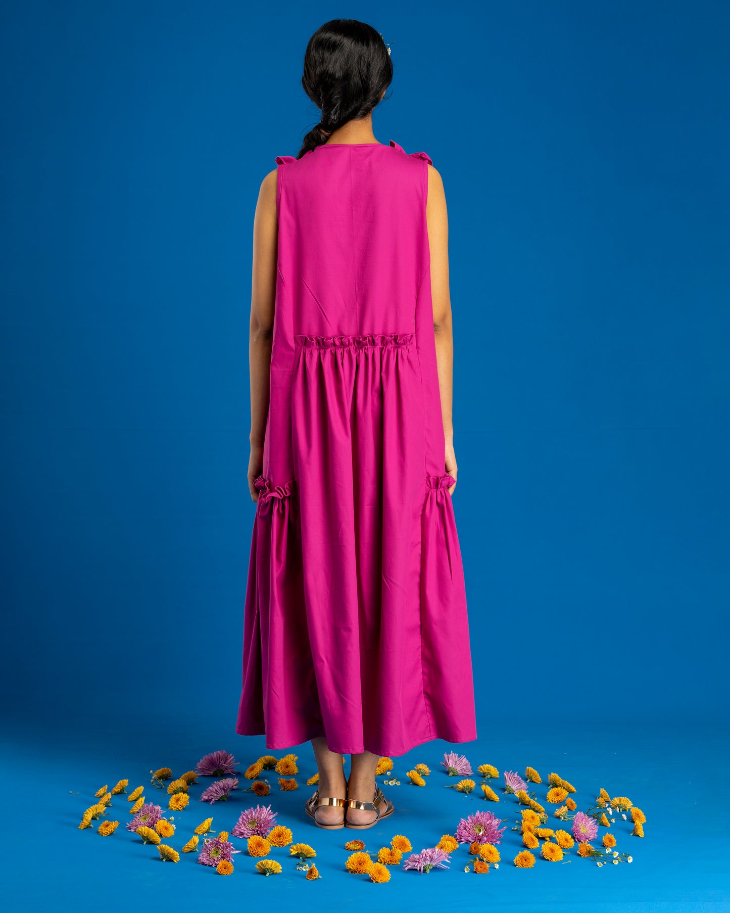 Nåd Eliza Fuchsia Dress