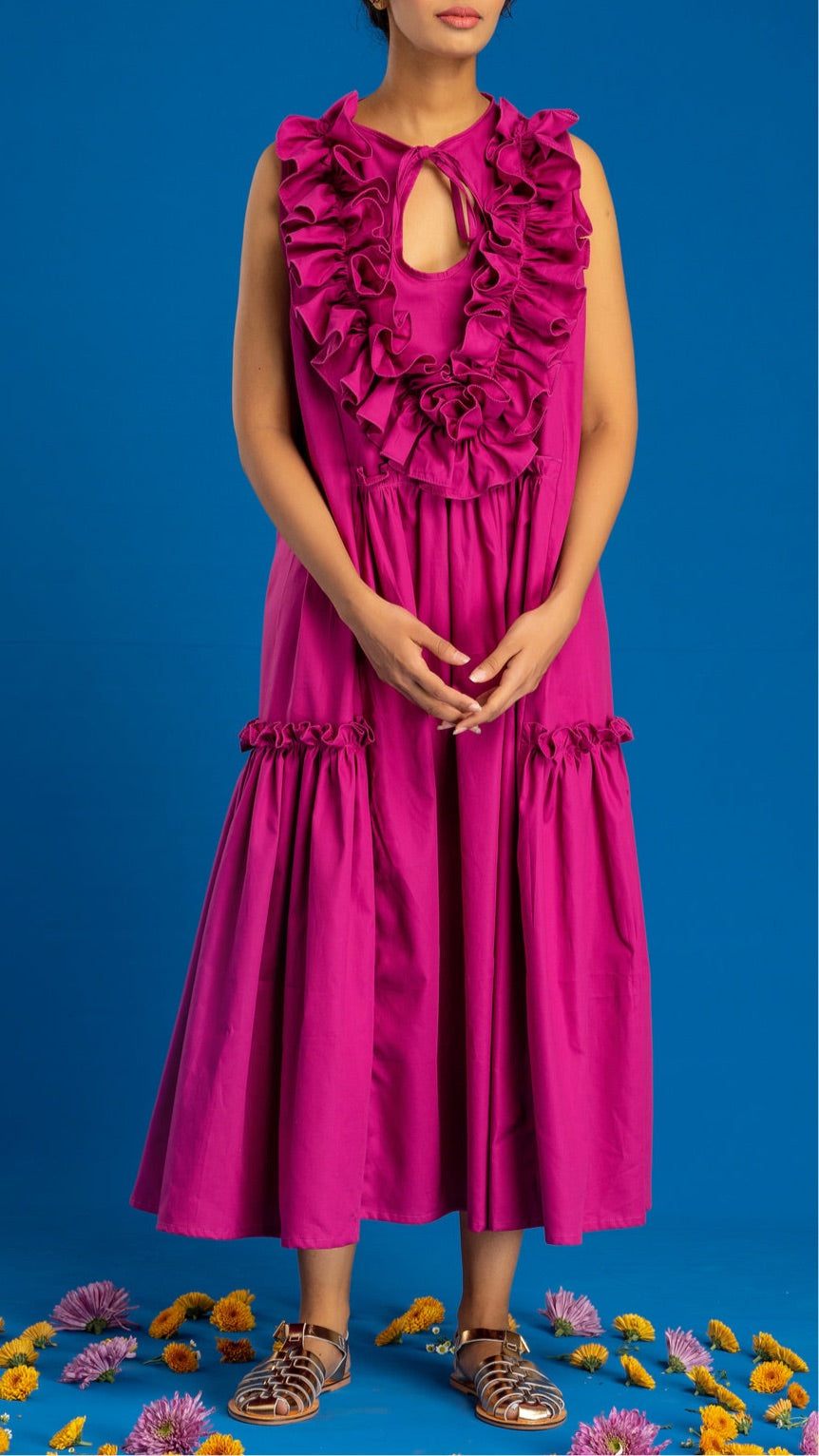 Nåd Eliza Fuchsia Dress