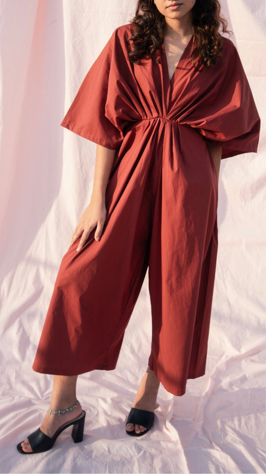 Nåd Kiyo Burgandy Jumpsuit